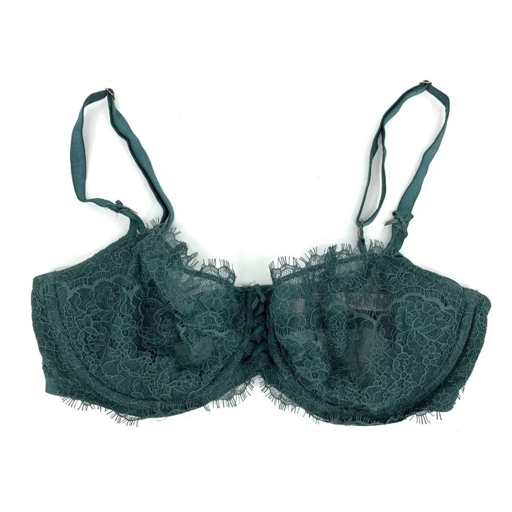 Victoria's Secret Bra Dream Angels Push Up Without Padding Green